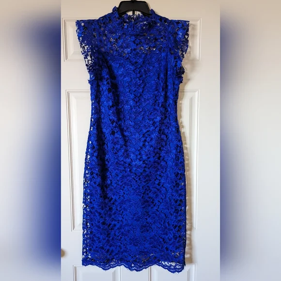 Enfocus Studio | Dresses | Blue Lace Dress Size | Poshmark